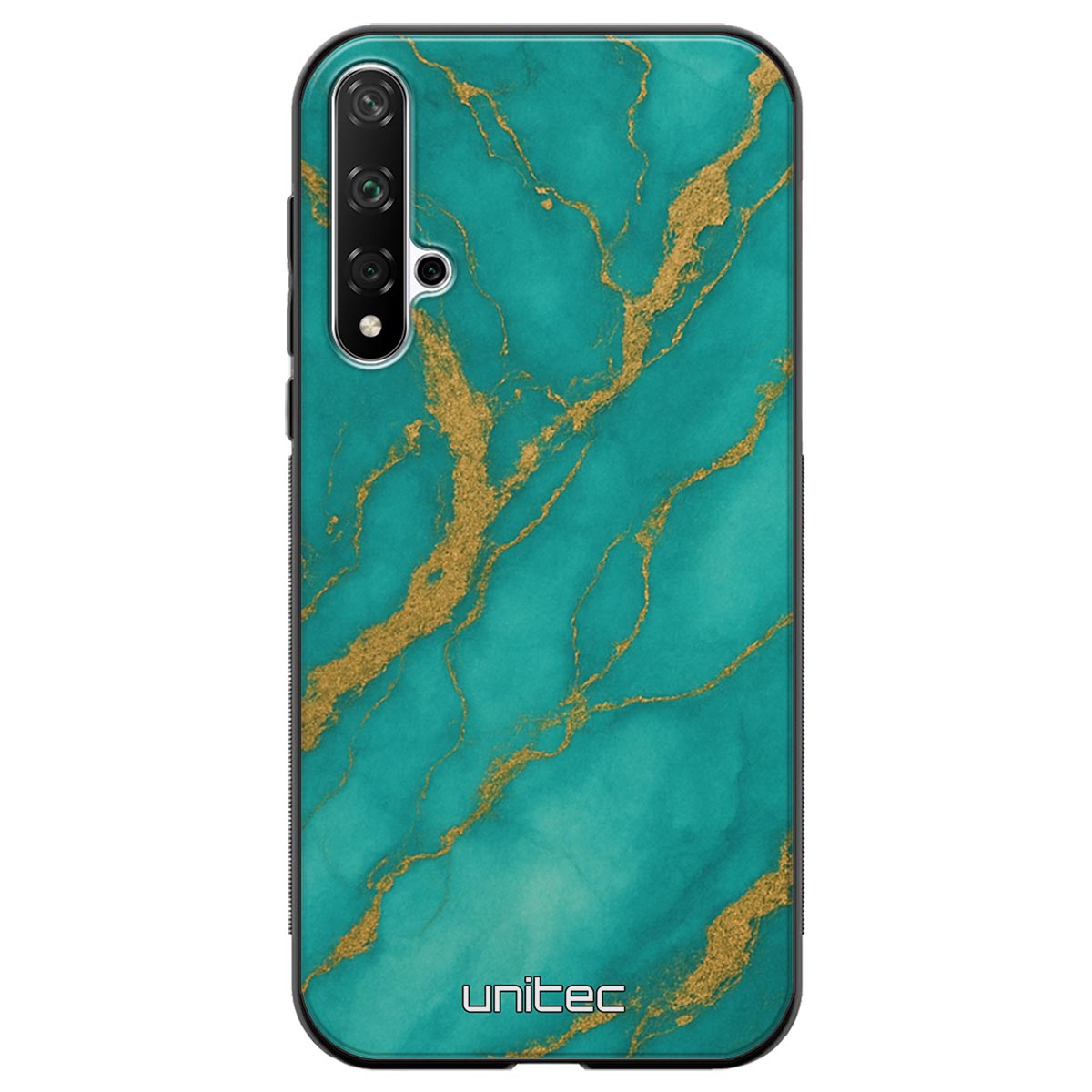 Huawei Nova 5T Suojakuoret Marmori – Turquoise Gold