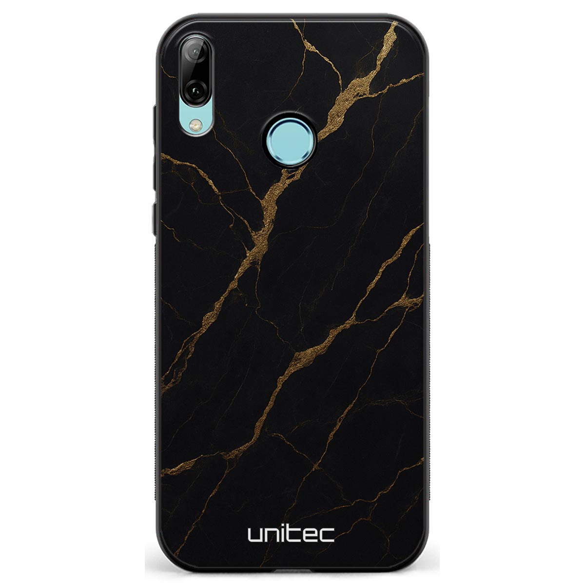 Huawei P Smart 2019 Suojakuoret Marmori – Midnight Gold