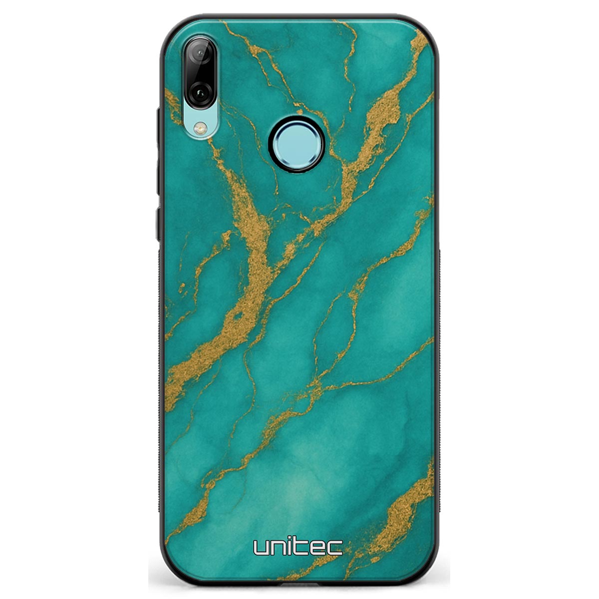 Huawei P Smart 2019 Suojakuoret Marmori – Turquoise Gold