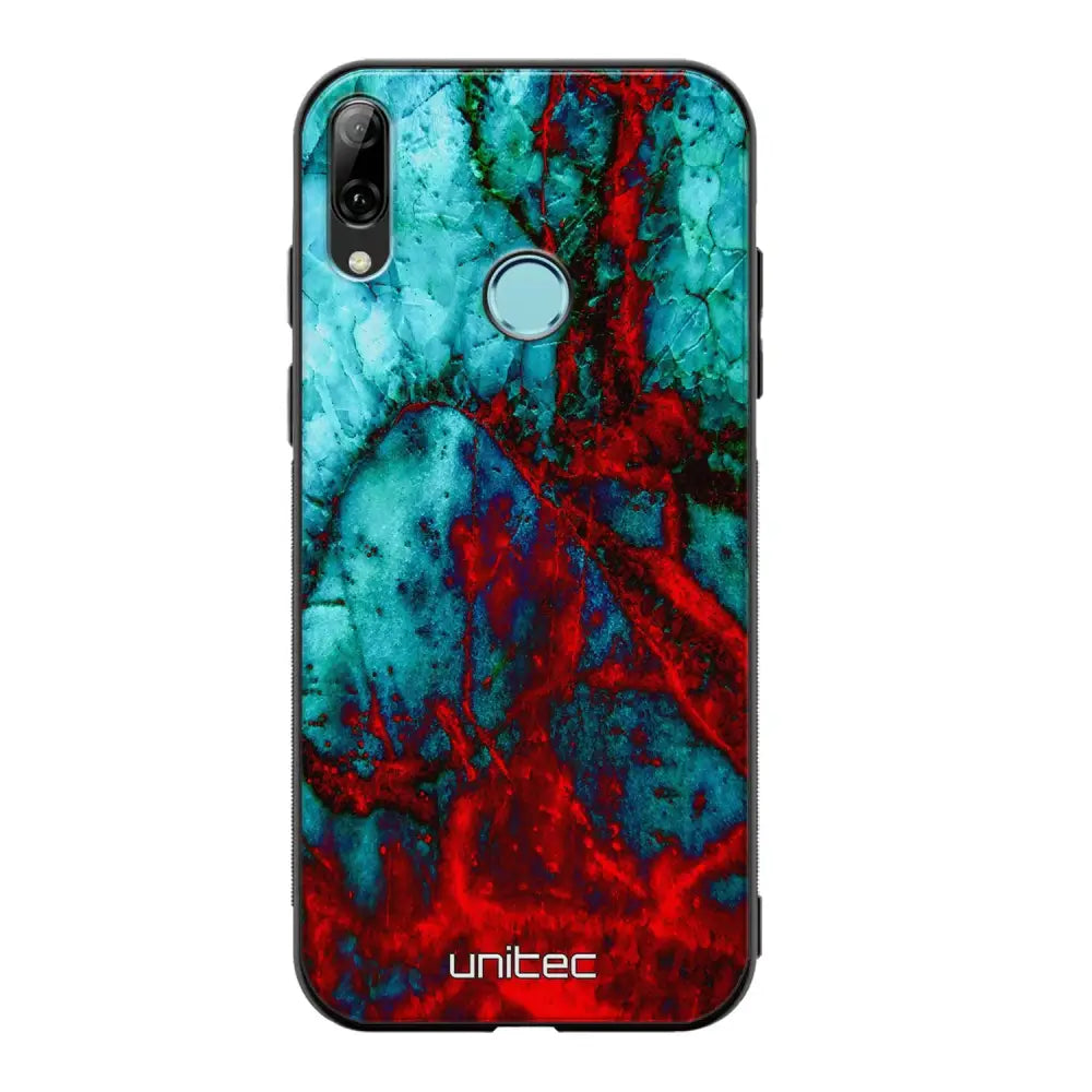 Huawei P Smart Z marmori suojakuoret - Blue Red Marble - Ei