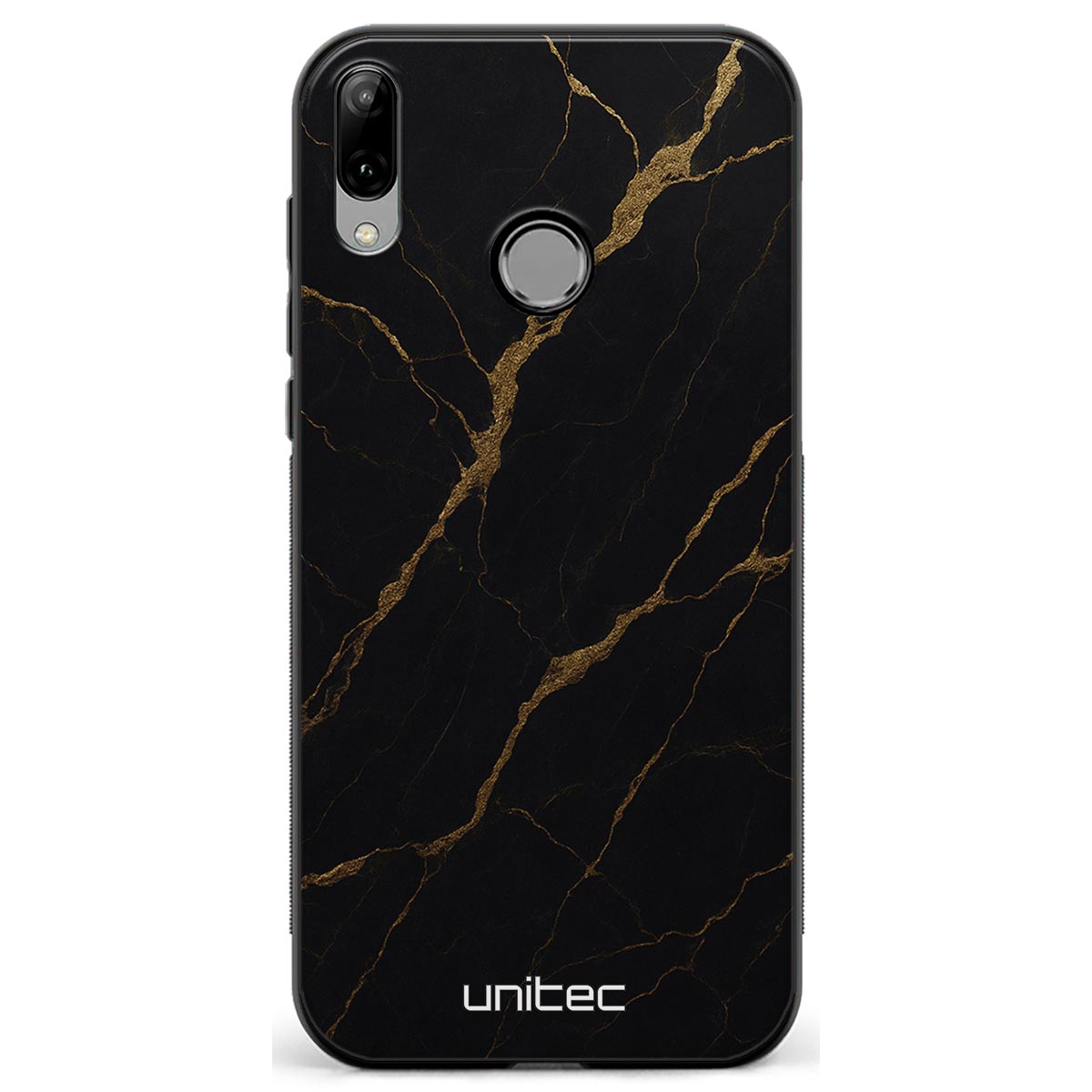 Huawei P20 Lite Suojakuoret Marmori – Midnight Gold