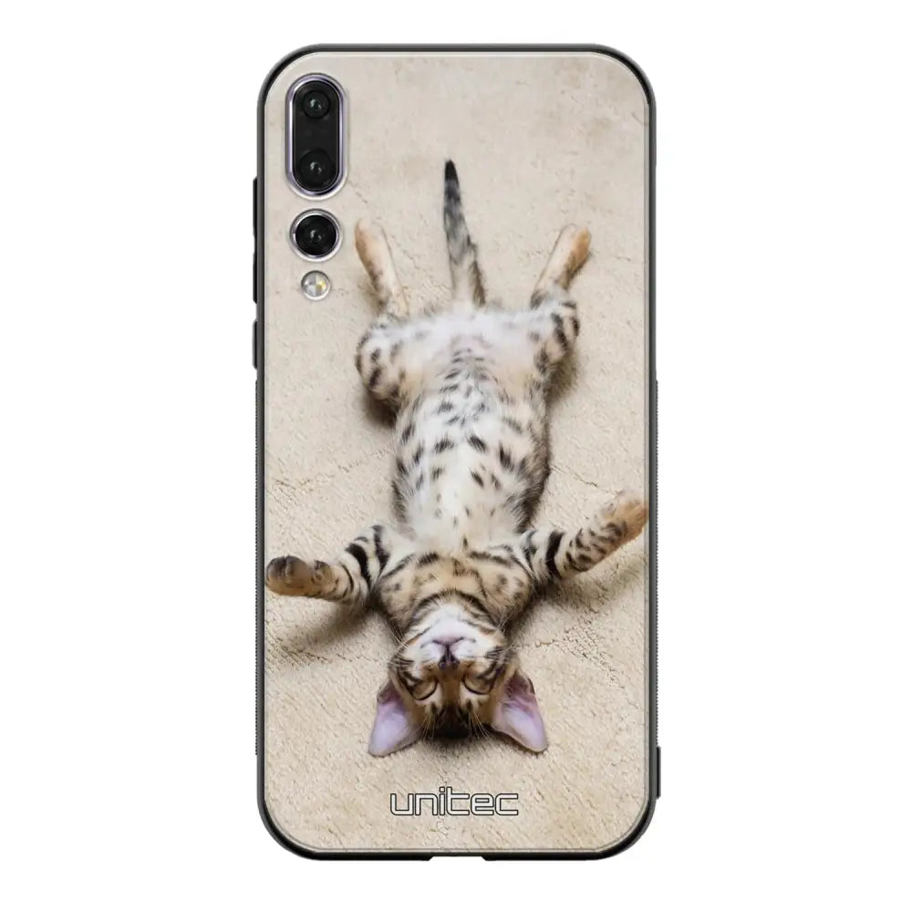 Huawei P20 Pro kissa suojakuoret - Relaxing Cat - Ei
