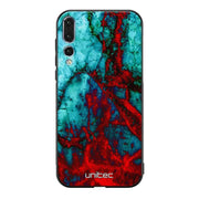 Huawei P20 Pro marmori suojakuoret - Blue Red Marble - Ei