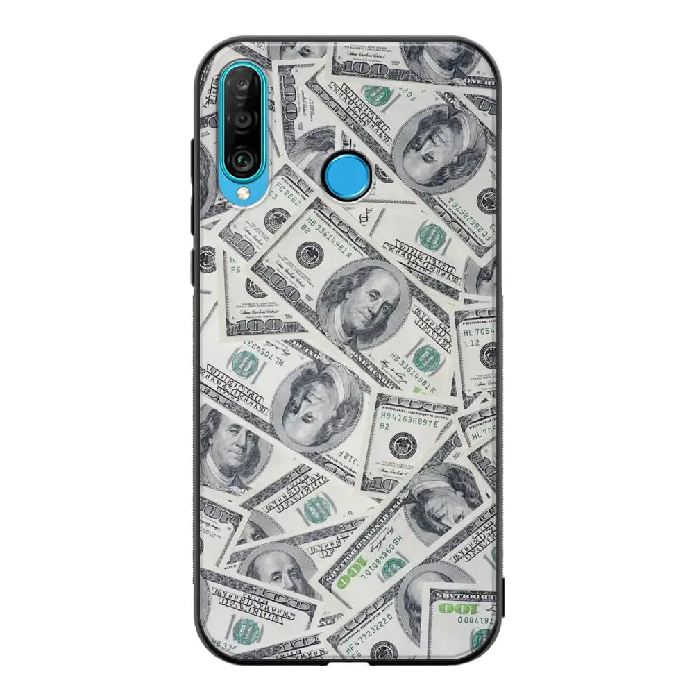 Huawei P30 Lite seteli suojakuoret - Dollarit - Ei