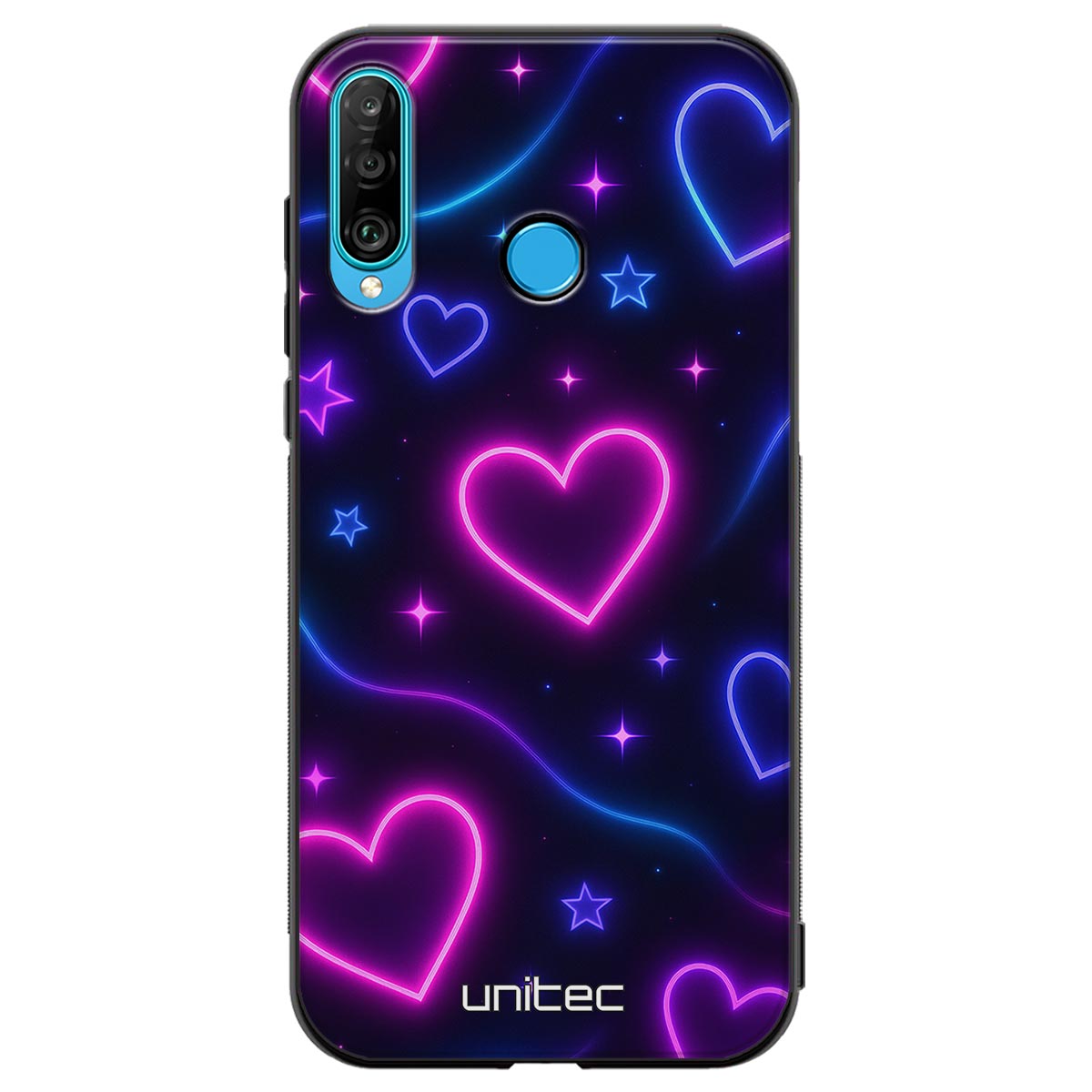 Huawei P30 Lite Suojakuoret Neon – Glowing Heart