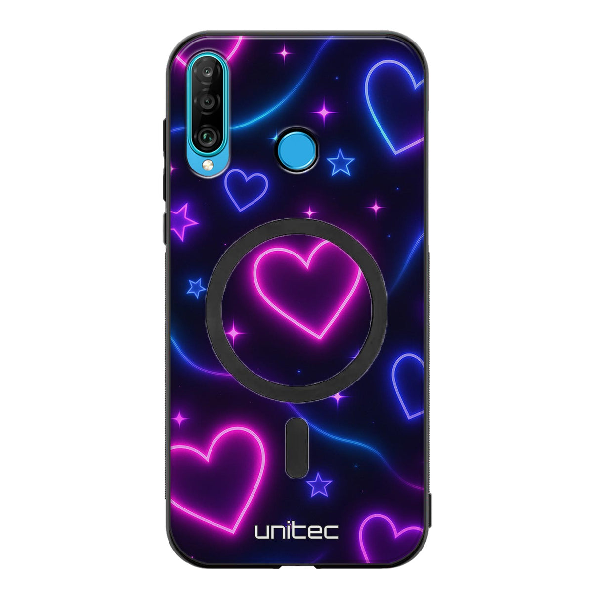 Huawei P30 Lite Suojakuoret Neon – Glowing Heart