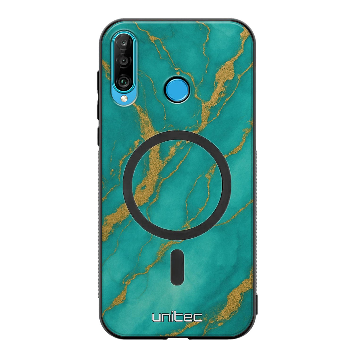Huawei P30 Lite Suojakuoret Marmori – Turquoise Gold