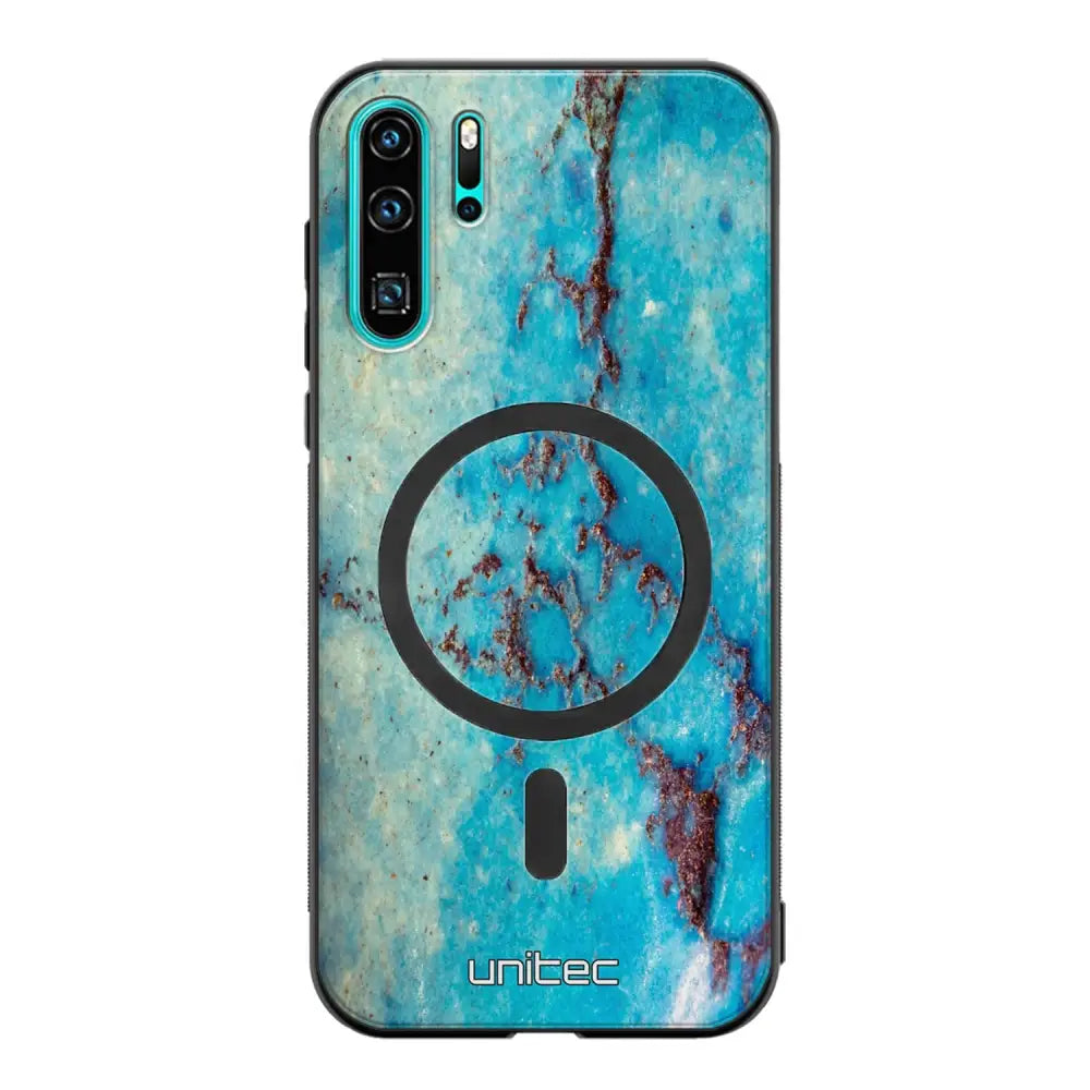 Huawei P30 Pro marmori suojakuoret - Turquoise Marble