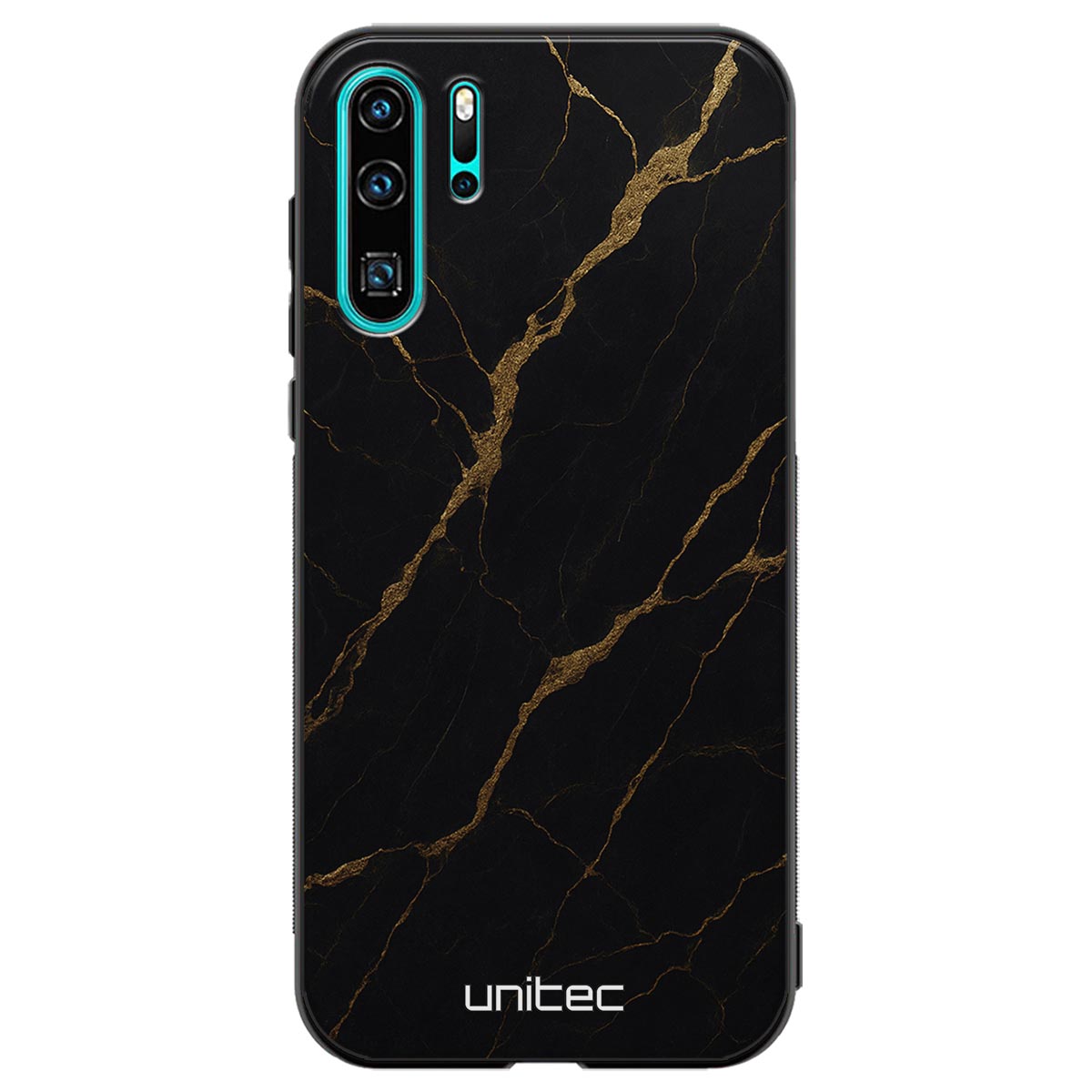 Huawei P30 Pro Suojakuoret Marmori – Midnight Gold