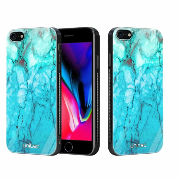 iPhone 7 8 se 2020 se 2022 unitec suojakuori 2 Icy Marble