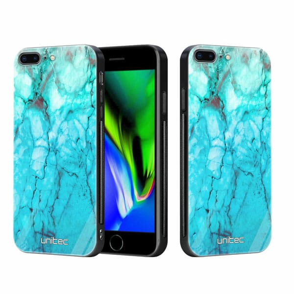 iPhone 7 Plus iPhone 8 Plus unitec suojakuori 2 Icy Marble