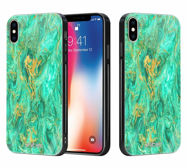 iPhone X unitec suojakuori 2 Aqua Mint