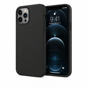 iPhone 12 Pro Silikonikuori Musta