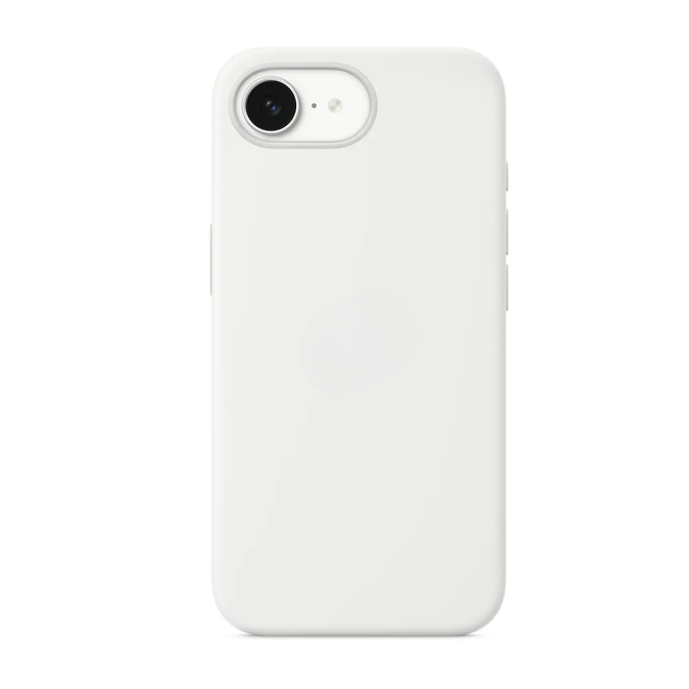 iPhone 16e / 17e MagSafe Silikonikuori - Valkoinen