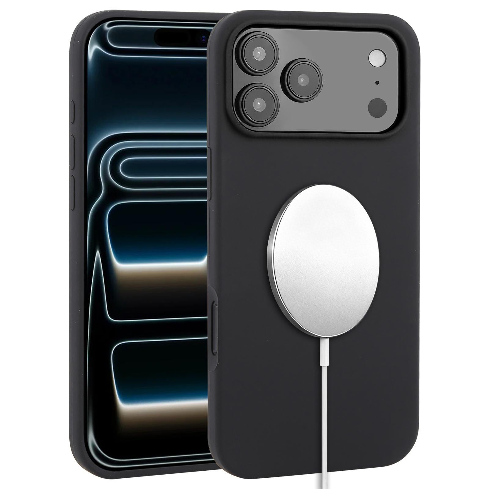 iPhone 17 Pro MagSafe Suojakuori - Musta