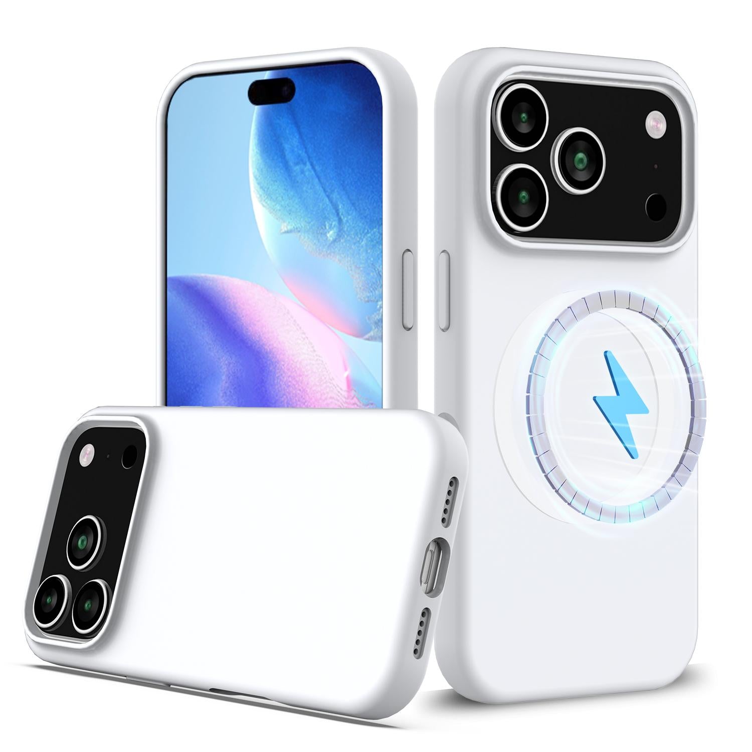iPhone 17 Pro MagSafe Suojakuori - Valkoinen