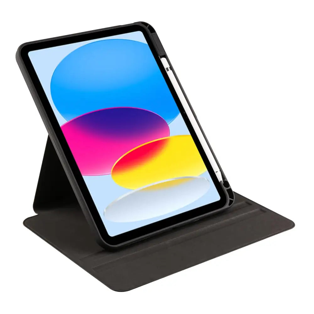 iPad 10.9 (10Gen / 2022) Pyörivä suojakotelo - Musta