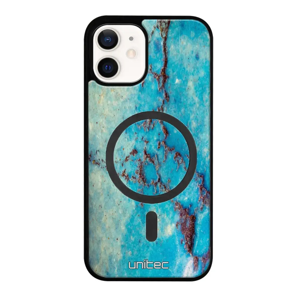 iPhone 12 marmori suojakuoret - Turquoise Marble