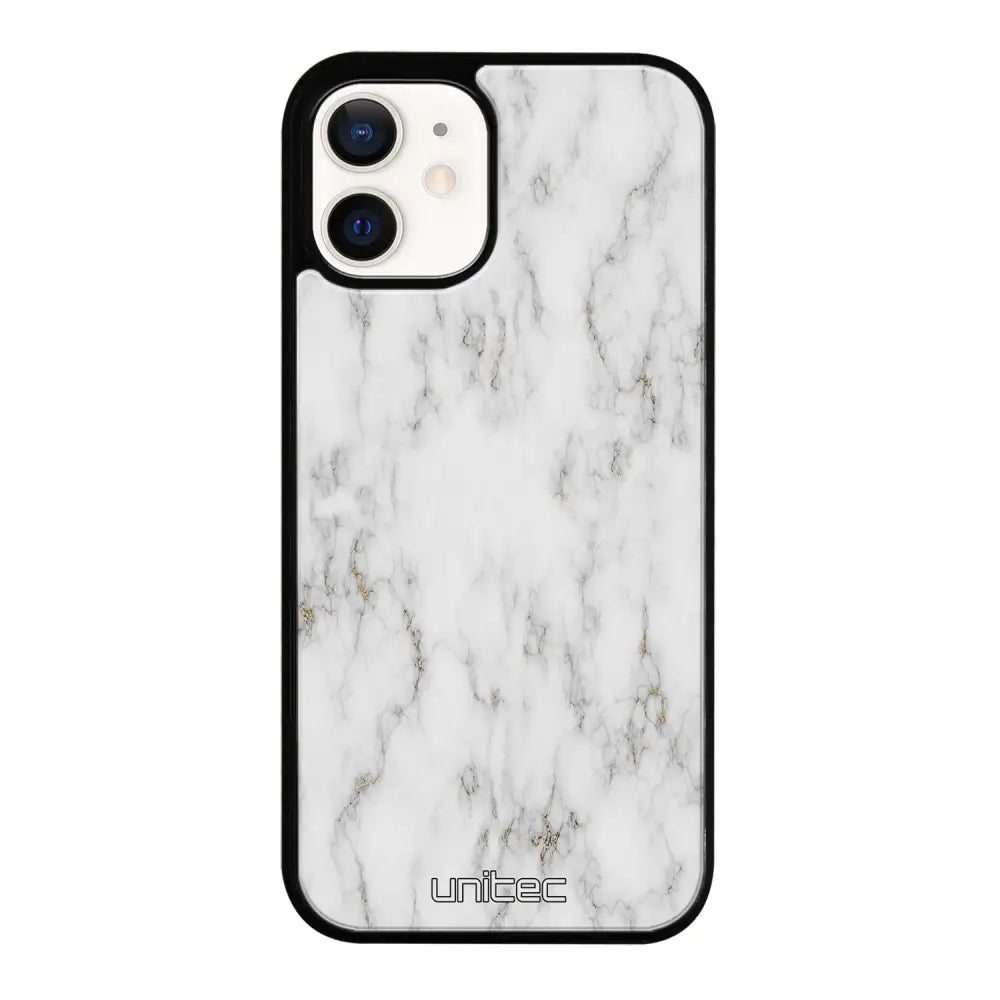 iPhone 12 marmori suojakuoret - White Marble - Ei