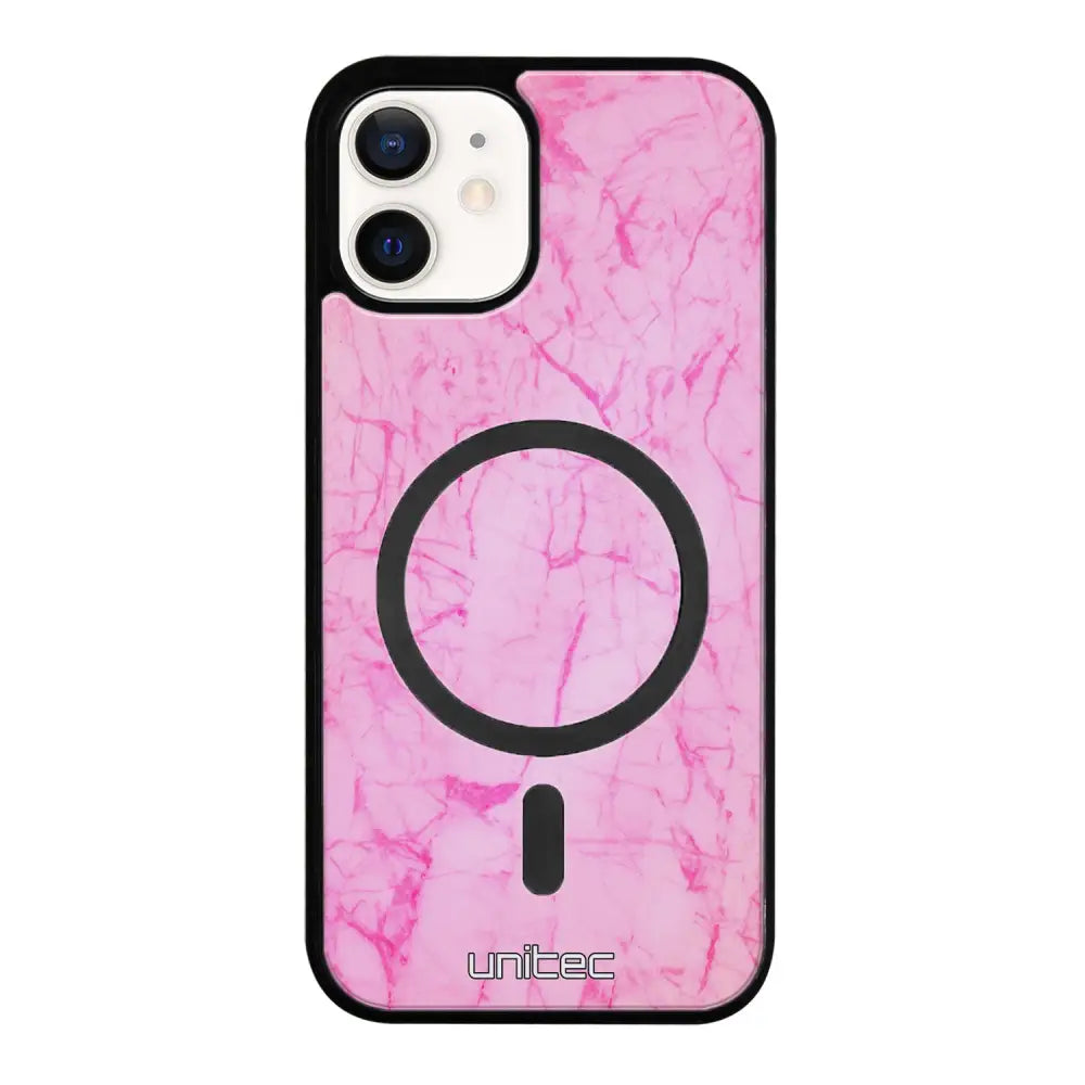 iPhone 12 Mini marmori suojakuoret - Light Pink Marble