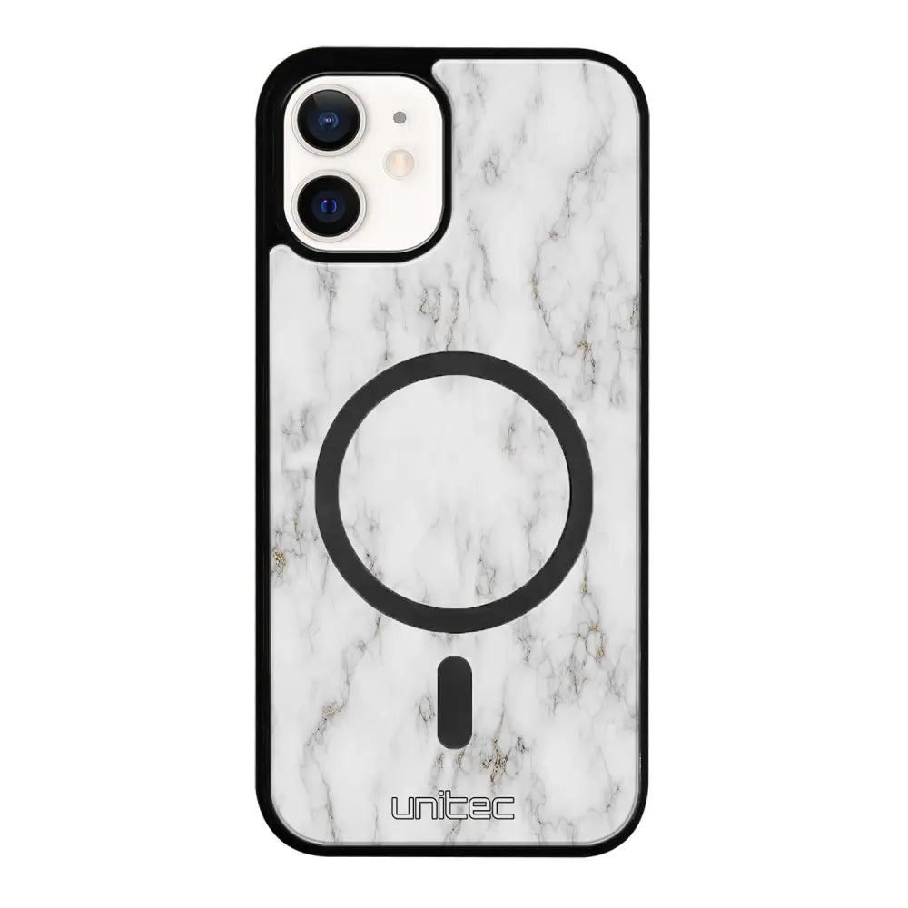 iPhone 12 Mini marmori suojakuoret - White Marble