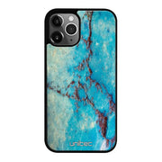 iPhone 12 Pro Max marmori suojakuoret - Turquoise Marble - Ei
