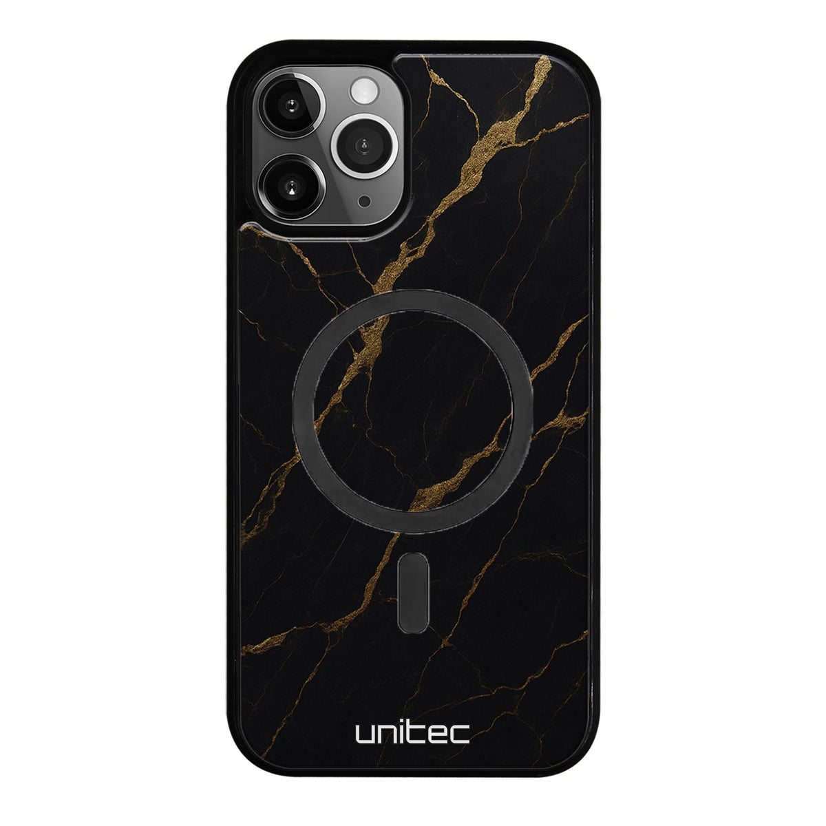iPhone 12 Pro Max Suojakuoret Marmori – Midnight Gold