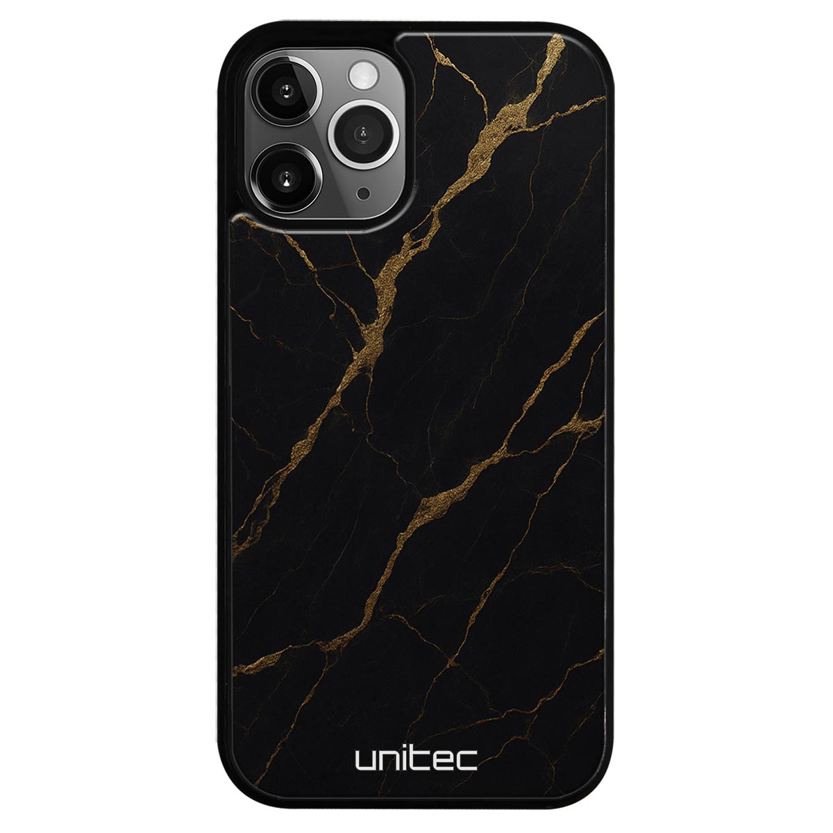 iPhone 12 Pro Max Suojakuoret Marmori – Midnight Gold