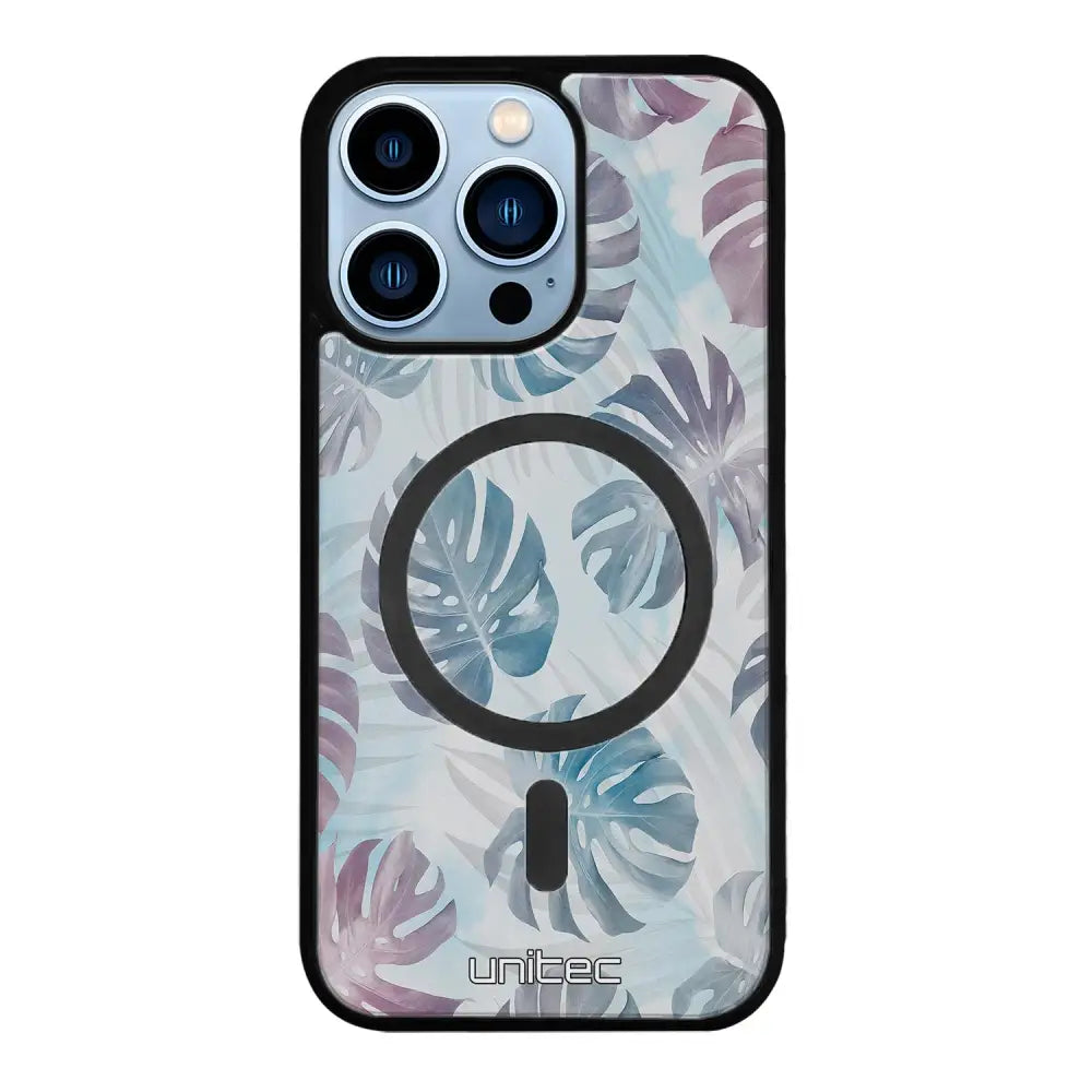 iPhone 13 Pro Max kukka suojakuoret - Monstera Texture