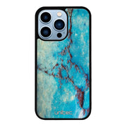 iPhone 13 Pro Max marmori suojakuoret - Turquoise Marble - Ei