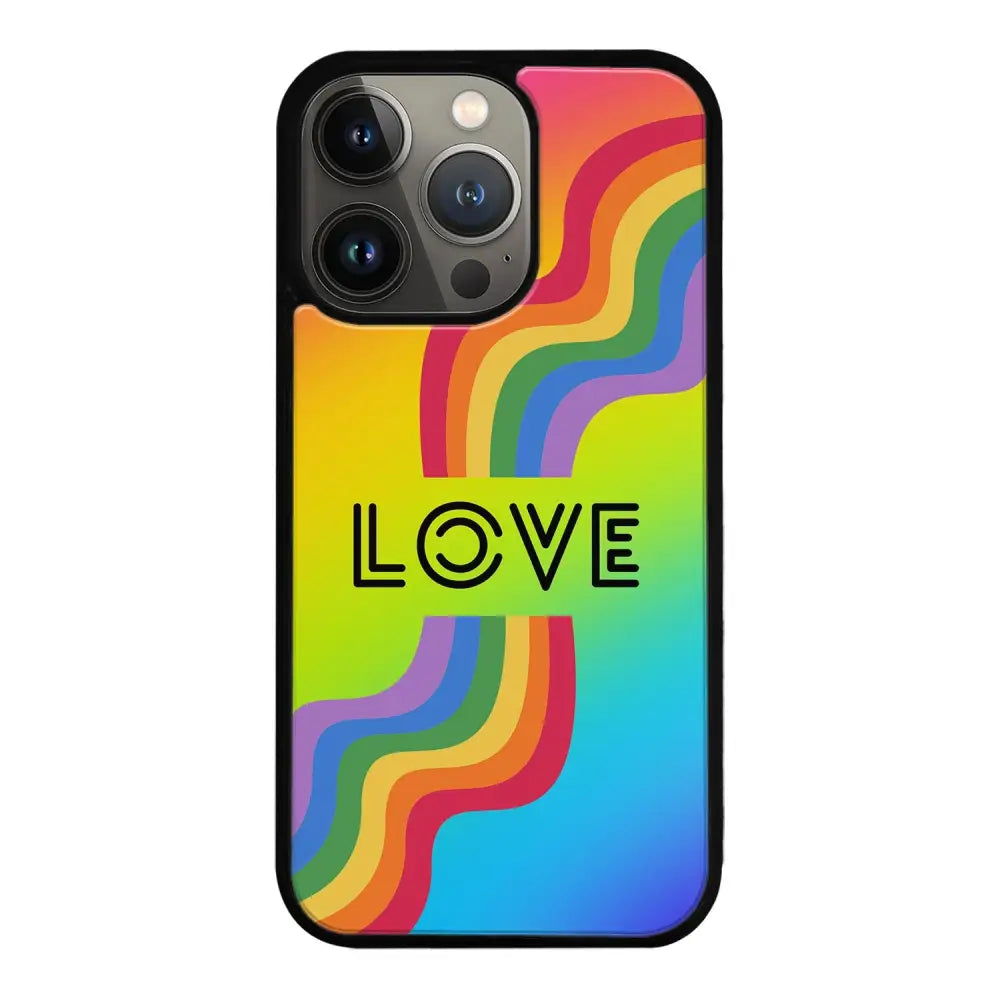 iPhone 13 Pro pride suojakuoret - Love - Ei