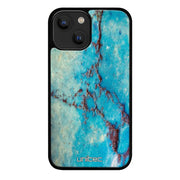 iPhone 14 Plus marmori suojakuoret - Turquoise Marble - Ei