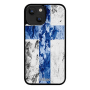 iPhone 14 Plus suojakuoret - Painted Finnish Flag - Ei