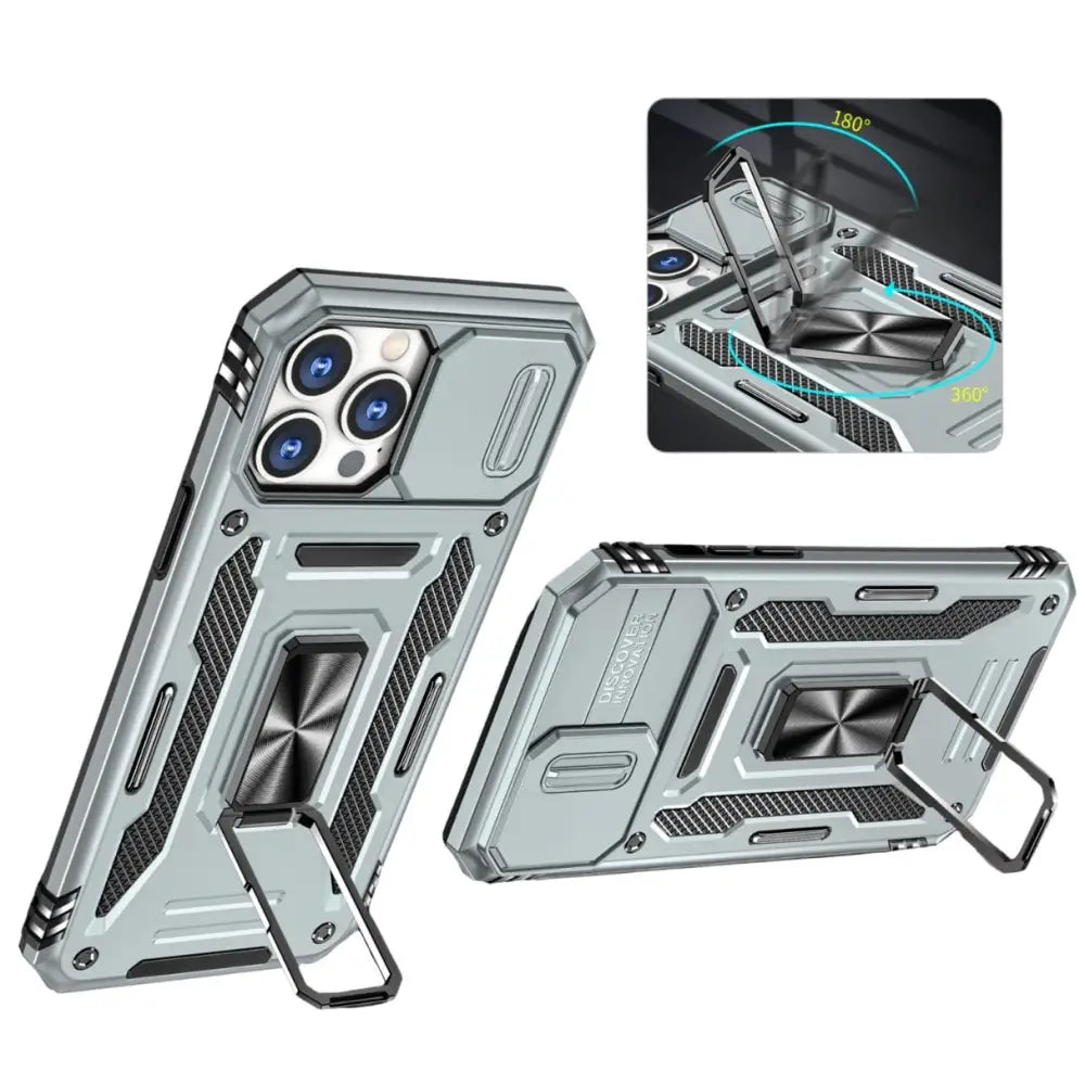 iPhone 14 Pro Armor suojakuori - Harmaa