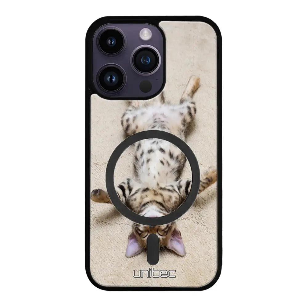 iPhone 14 Pro kissa suojakuoret - Relaxing Cat