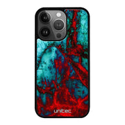 iPhone 14 Pro Max marmori suojakuoret - Blue Red Marble - Ei