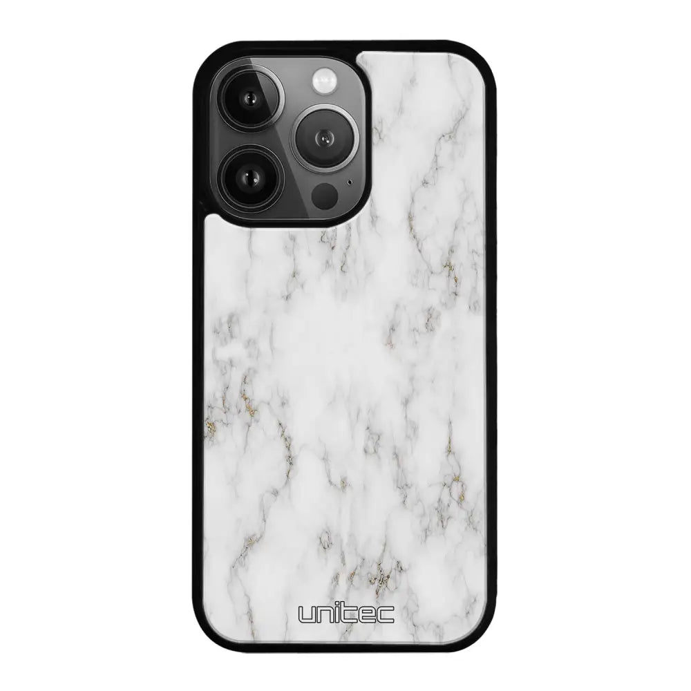 iPhone 14 Pro Max marmori suojakuoret - White Marble - Ei