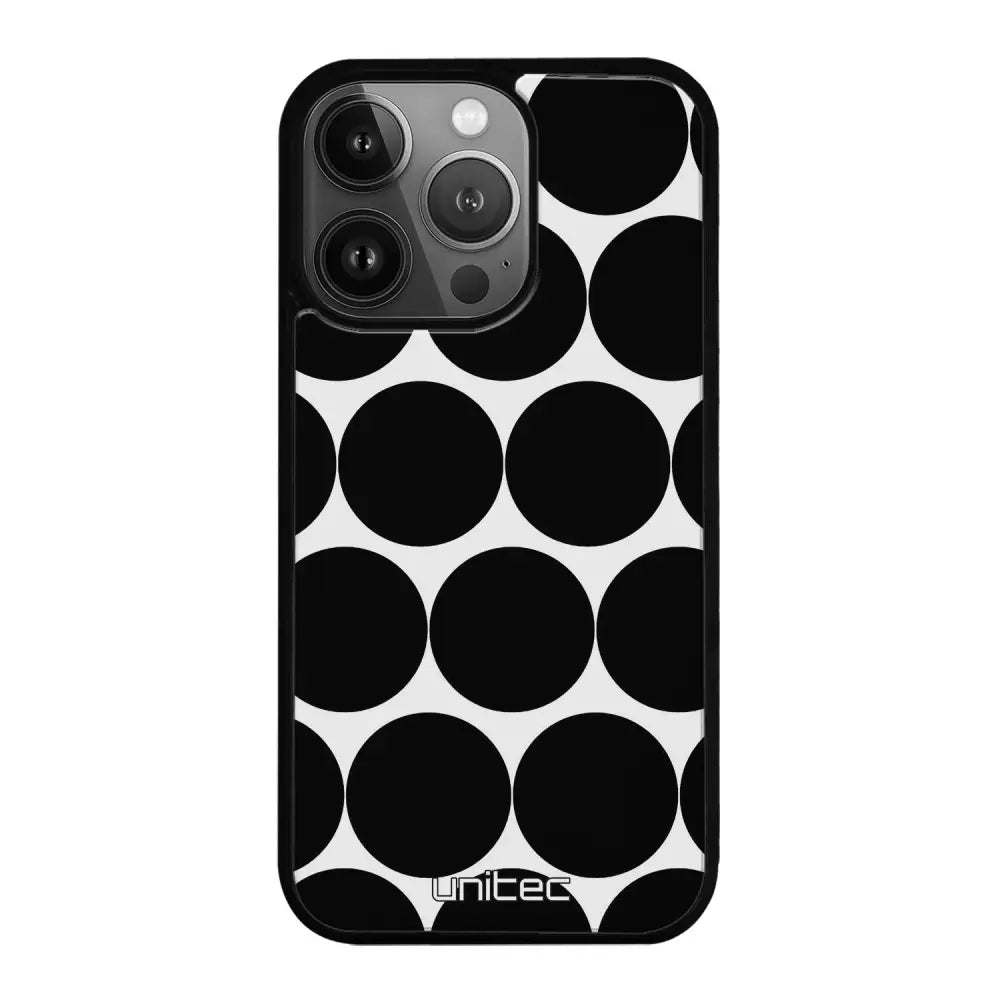 iPhone 14 Pro Max pallo suojakuoret - Musta Pallo - Ei