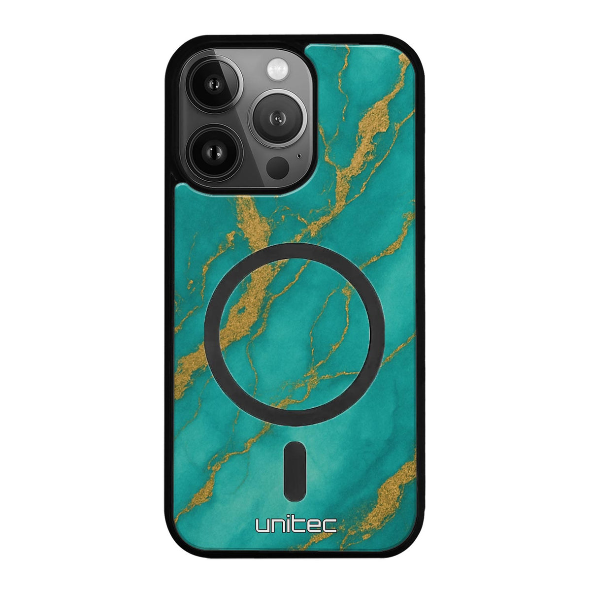 iPhone 14 Pro Max Suojakuoret Marmori – Turquoise Gold