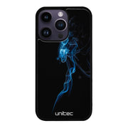 iPhone 14 Pro suojakuoret - Blue Smoke On Black - Ei