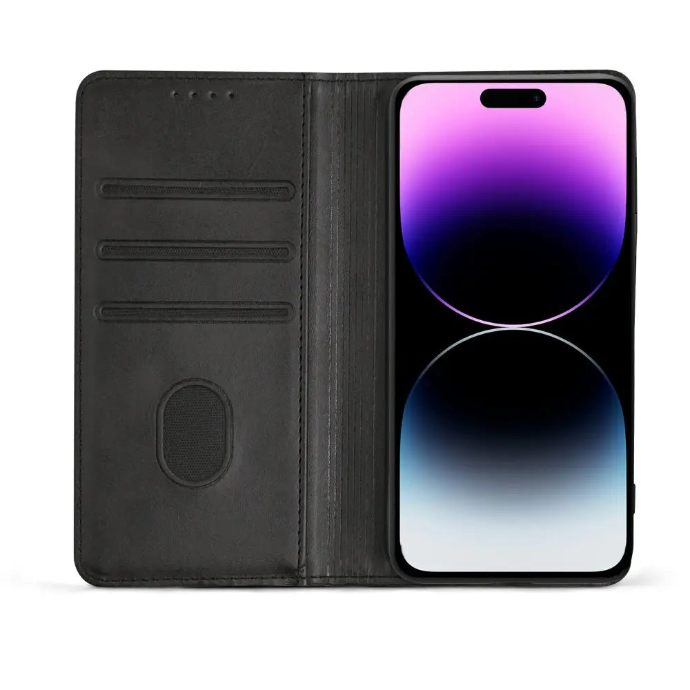 iPhone 14 Pro Unitec Lompakko Suojakotelo Musta