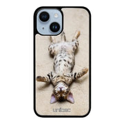 iPhone 15 kissa suojakuoret - Relaxing Cat - Ei