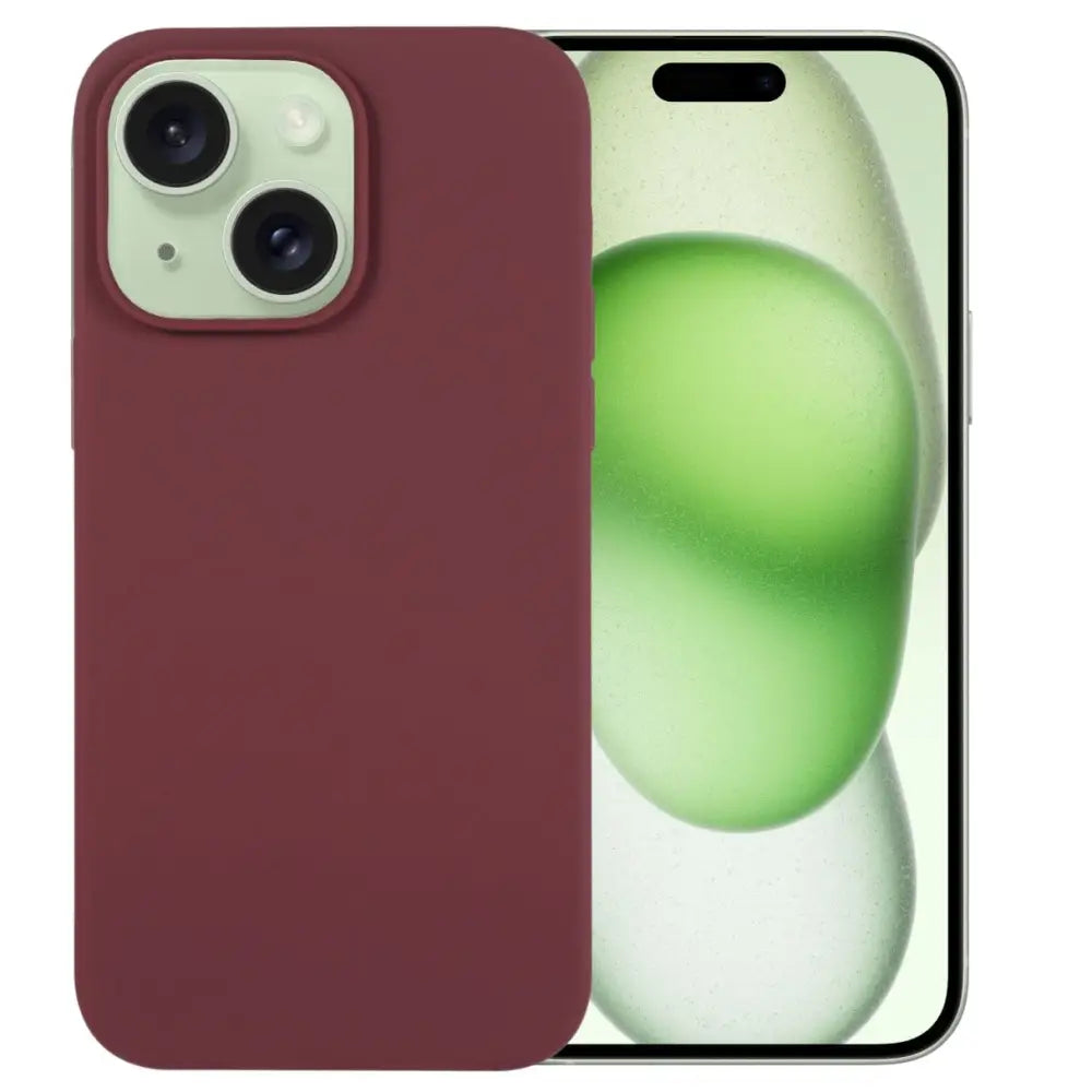 iPhone 15 MagSafe Suojakuori - Viininpunainen