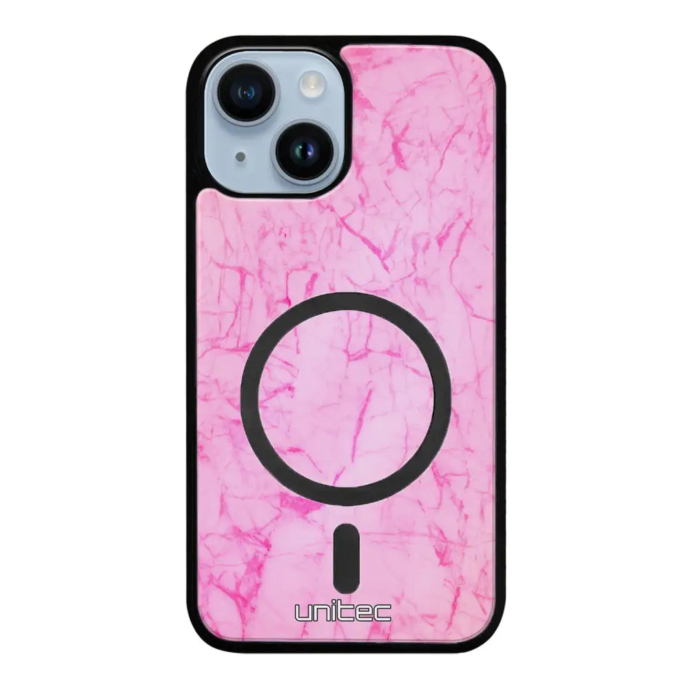 iPhone 15 marmori suojakuoret - Light Pink Marble