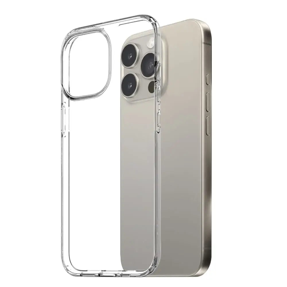 iPhone 15 Plus Silikonikuori - Läpinäkyvä
