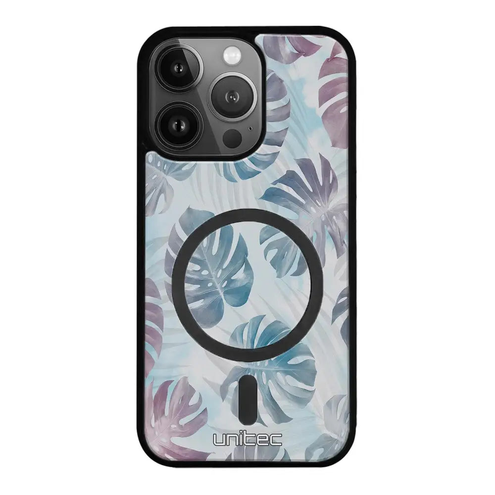 iPhone 15 Pro Max kukka suojakuoret - Monstera Texture