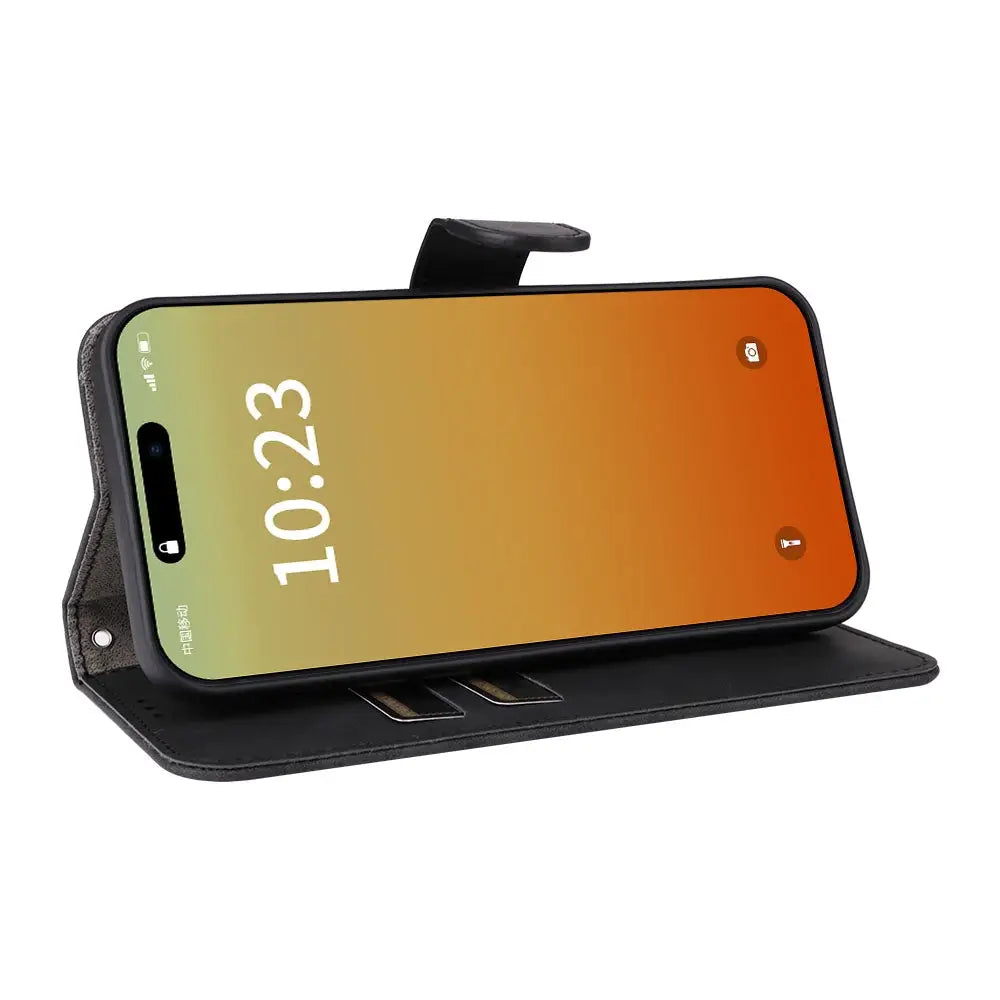 iPhone 15 Pro Max Lompakko Suojakotelo - Musta