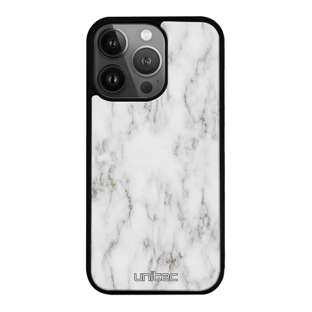 iPhone 15 Pro Max marmori suojakuoret - White Marble - Ei