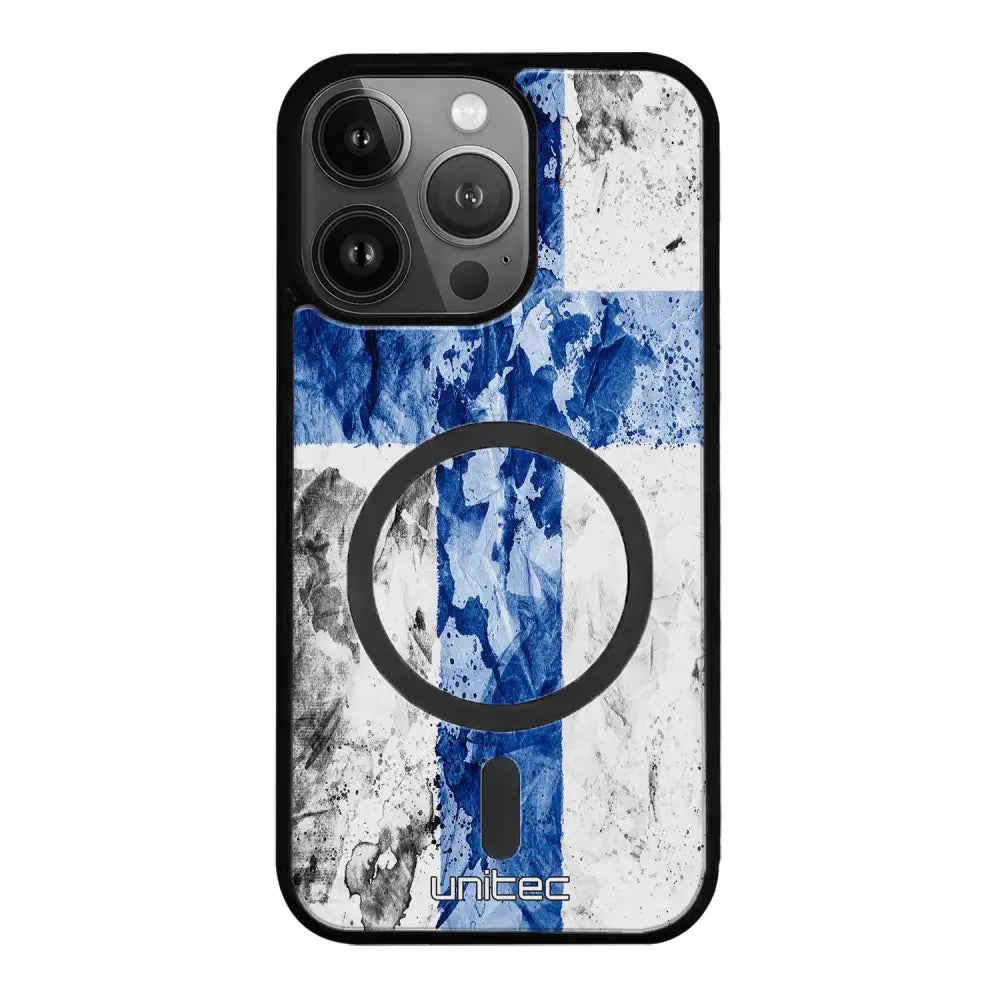 iPhone 15 Pro Max suojakuoret - Painted Finnish Flag
