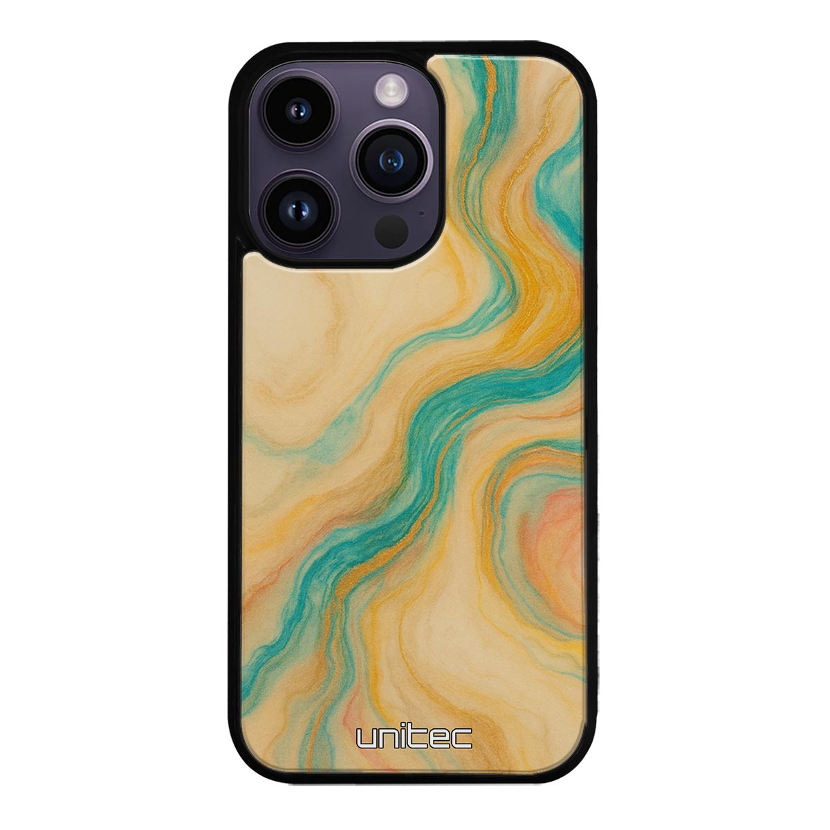 iPhone 15 Pro Suojakuoret Marmori – Emerald Waves